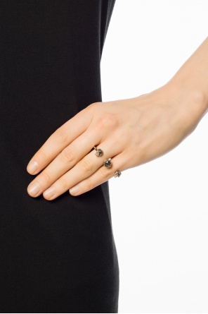Double ring with skull motif, zdjęcie 2 Double ring with skull motif od Alexander McQueen